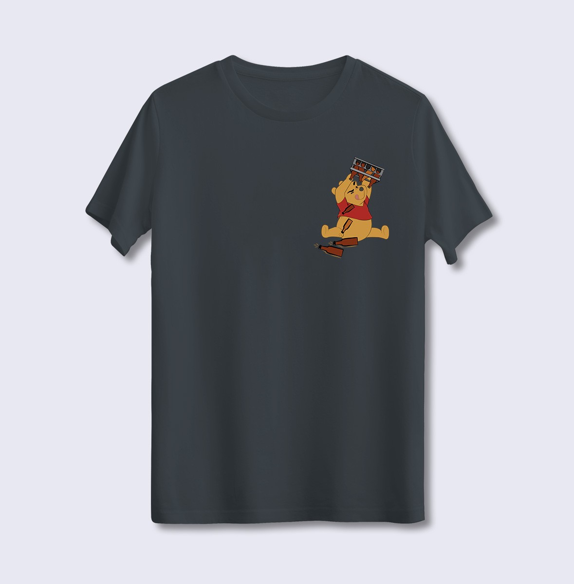 Biracı Winnie The Pooh (Üniseks Tişört)