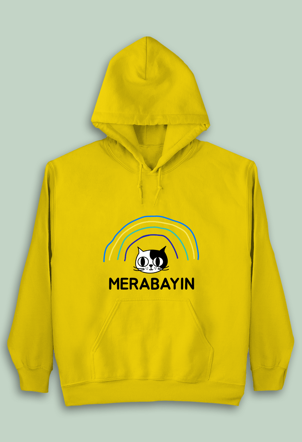 Merabayın Kedi (Çocuk Kapüşonlu)
