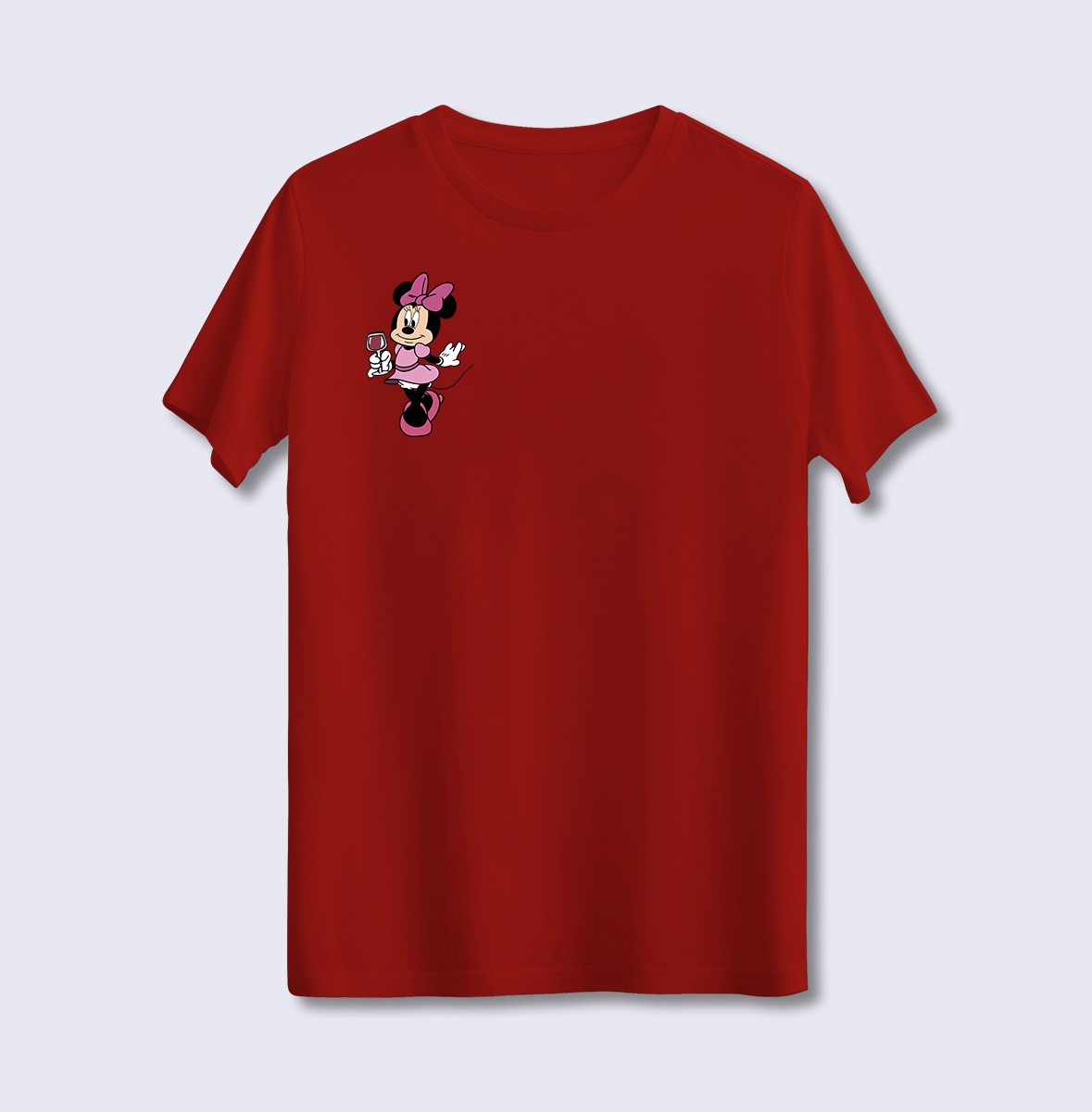 Minnie Mouse Şarap (Üniseks Tişört)
