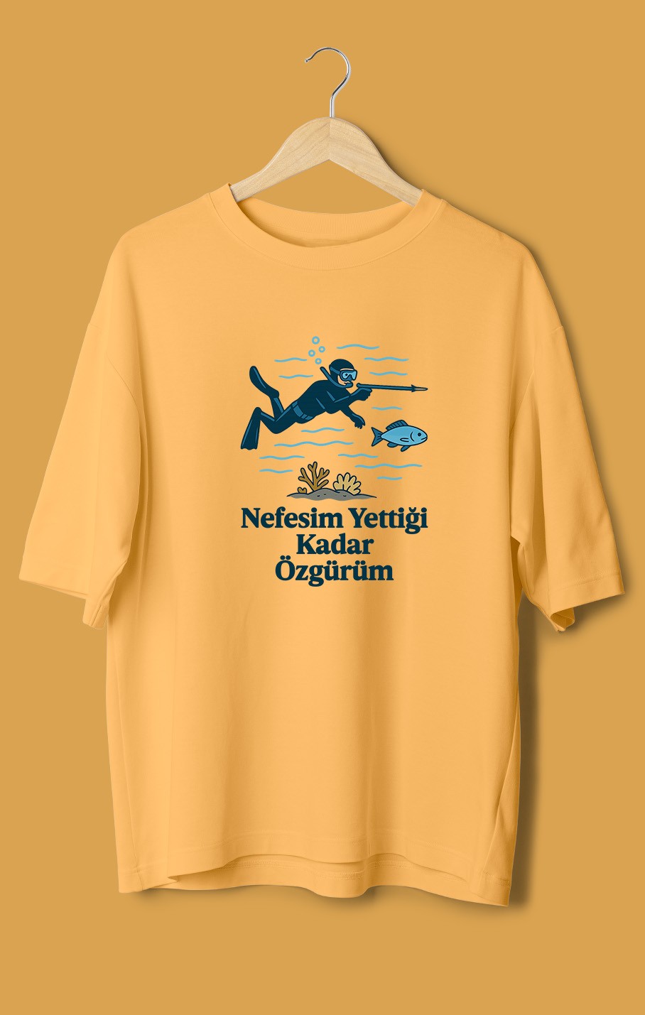 Nefesim Yettiği Kadar Özgürüm (Orijinal Oversize Tişört)