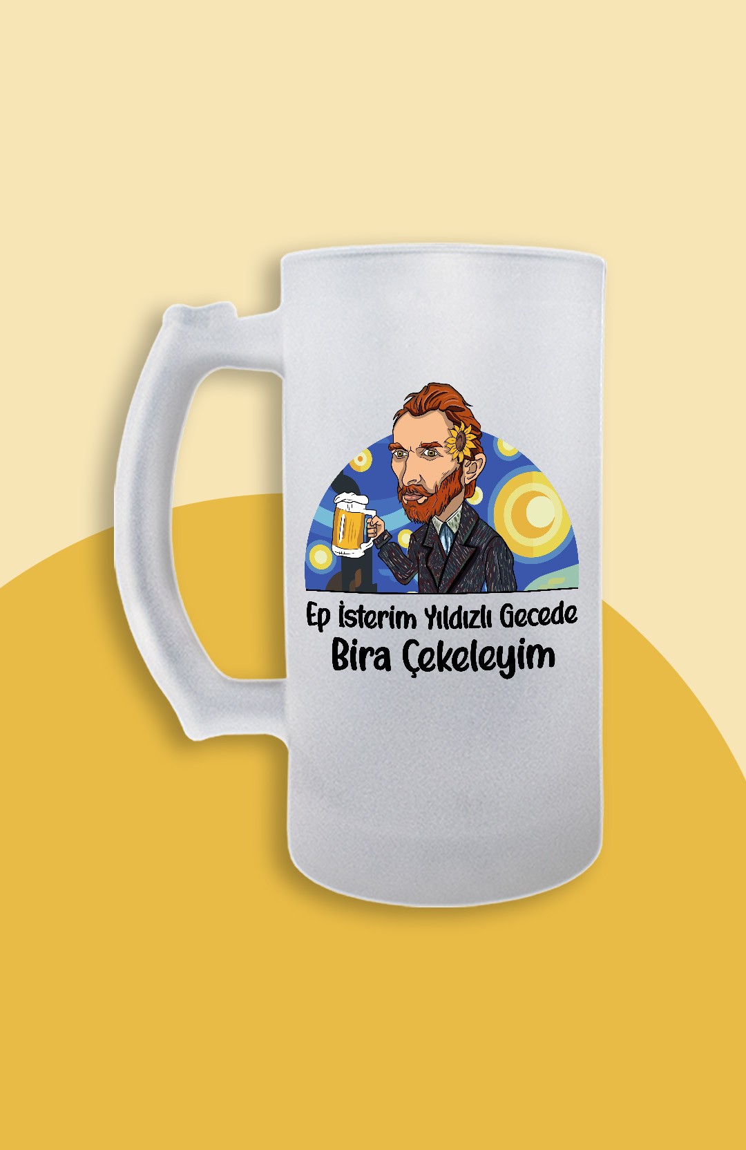 Van Gogh Yıldızlı Gece (Bira Bardağı)