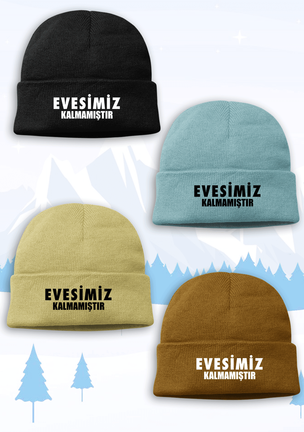 Evesimiz Kalmamıştır (Bere, Şapka, Tata)