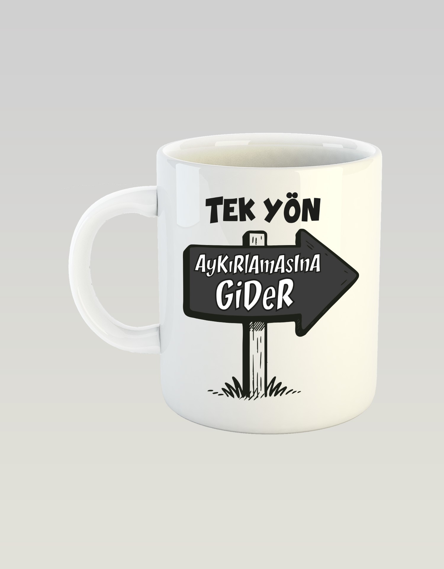 Tek Yön (Porselen Kupa)
