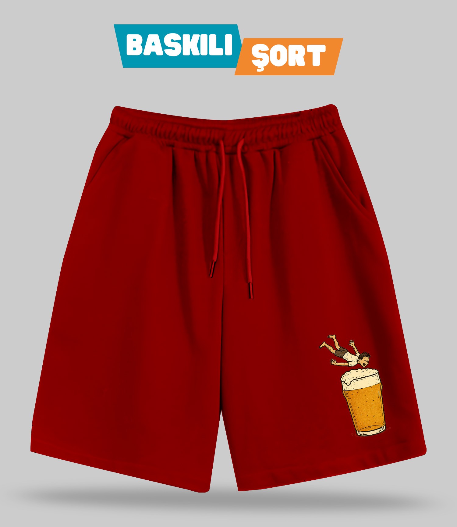 Tatil Planı 1 (Baskılı Erkek Şort)