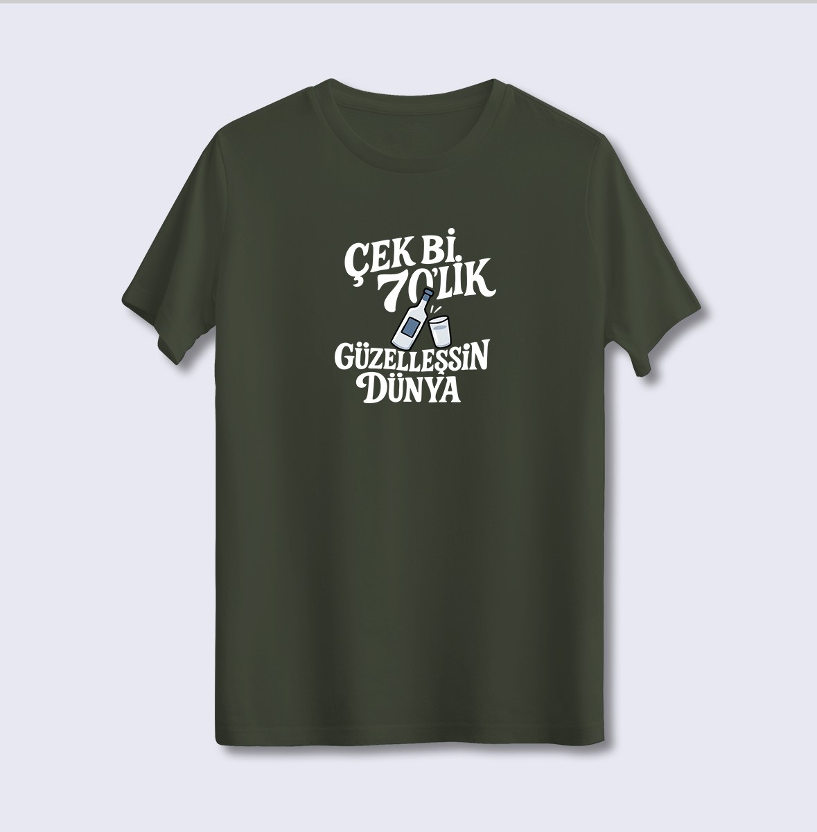 Çek Bi 70'Lik Güzelleşsin Dünya (Üniseks Tişört)