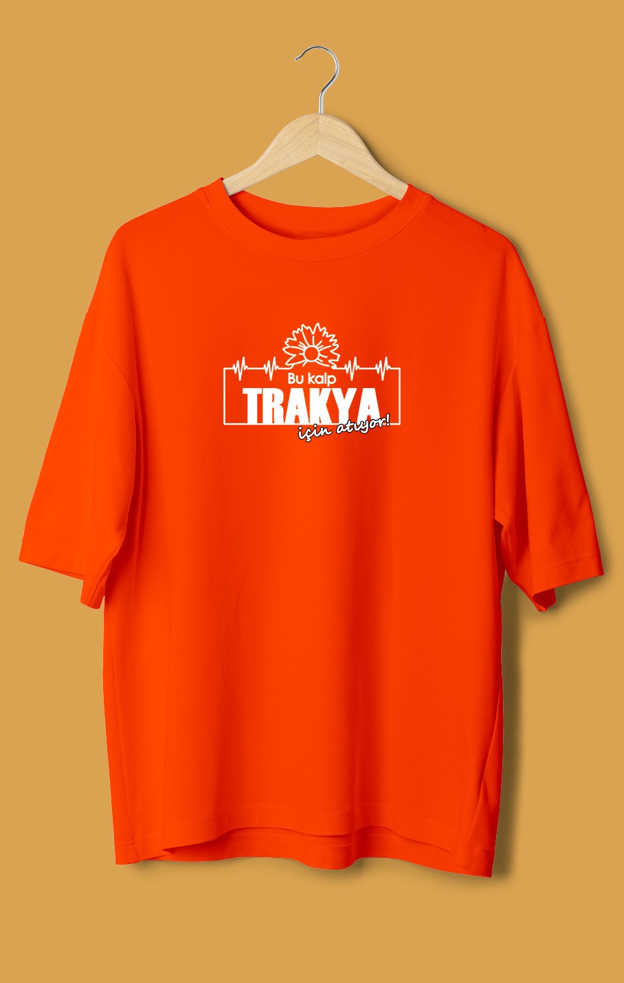 Bu Kalp Trakya İçin Atıyor (Orijinal Oversize Tişört)