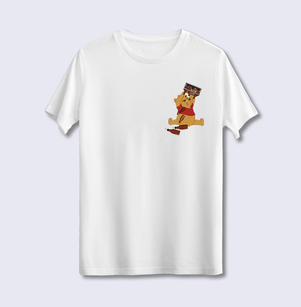 Biracı Winnie The Pooh (Üniseks Tişört)