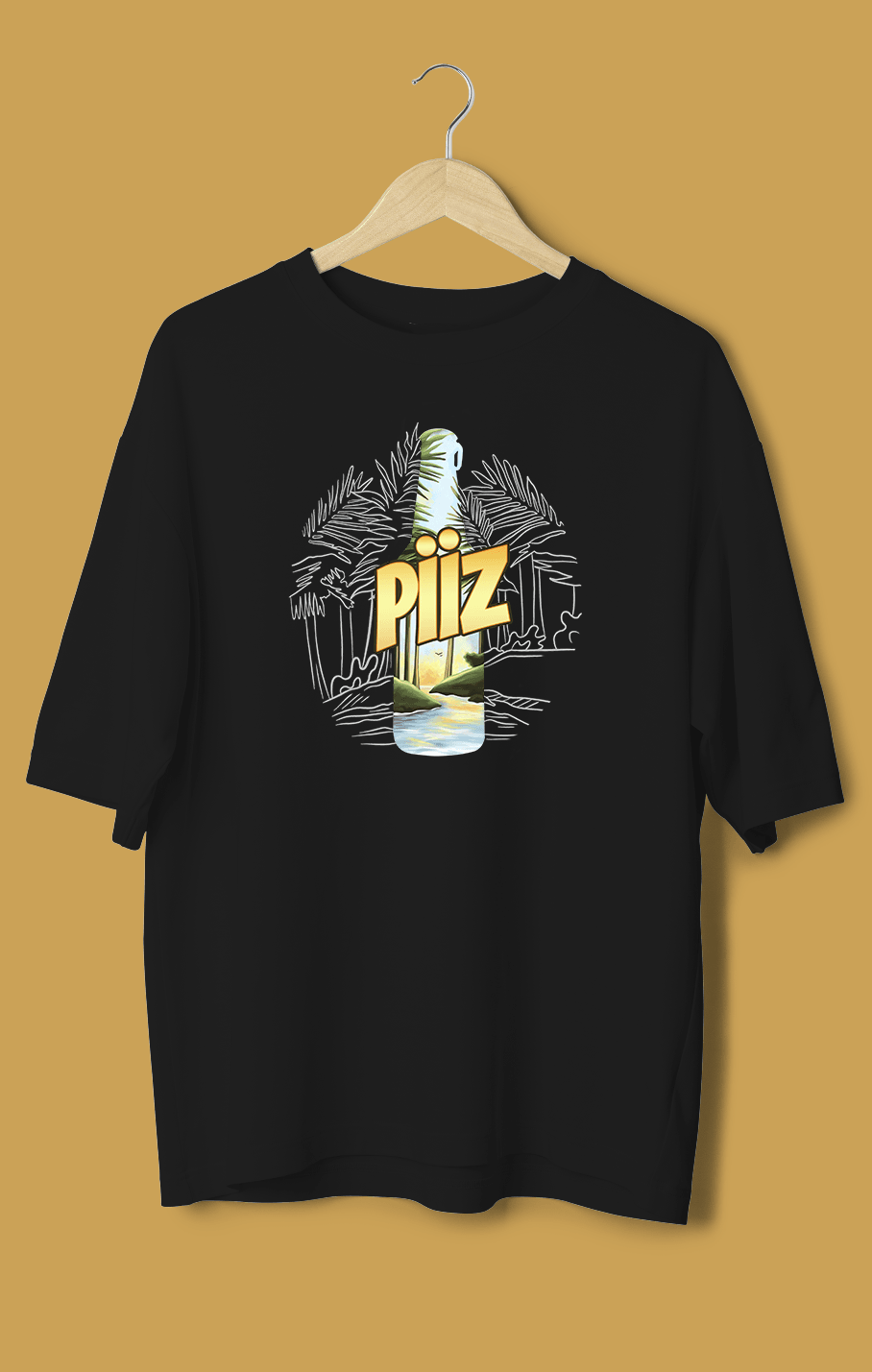 Piizde Hayat Var! (Orijinal Oversize Tişört)