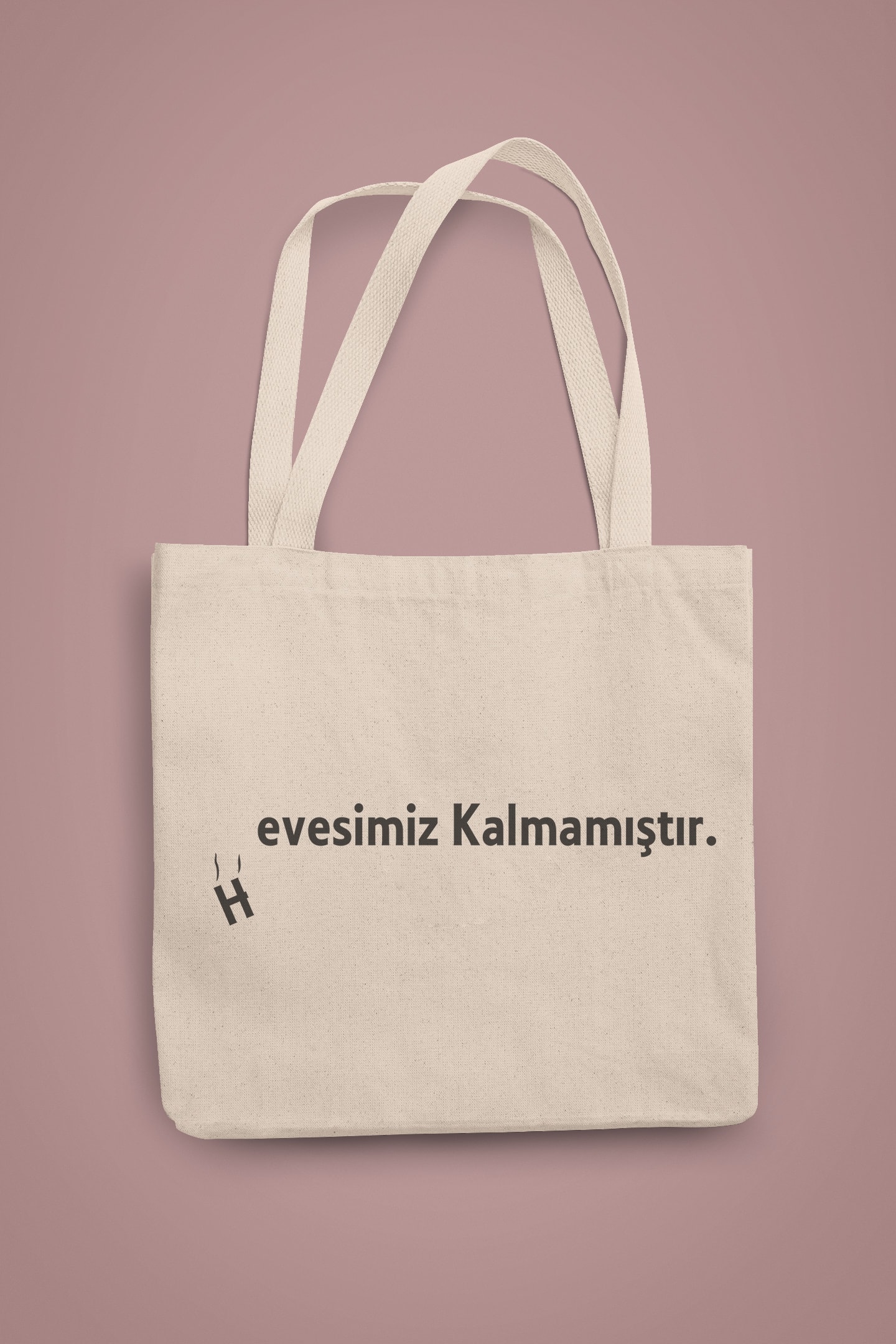 Evesimiz Kalmamıştır (Bez Çanta)