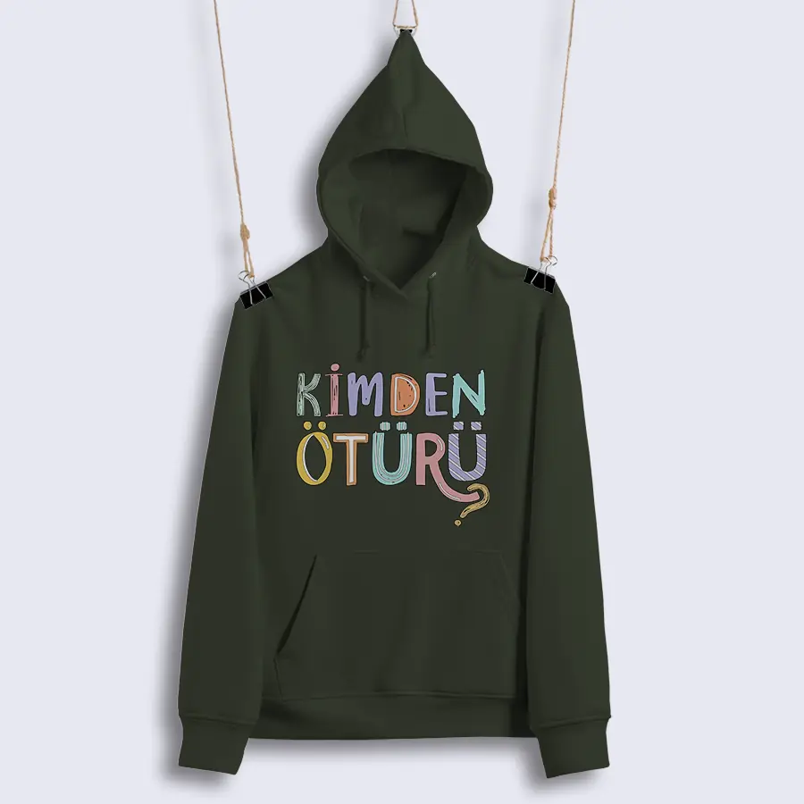 Unisex Kapüşonlu Sweat - Kimden Ötürü?