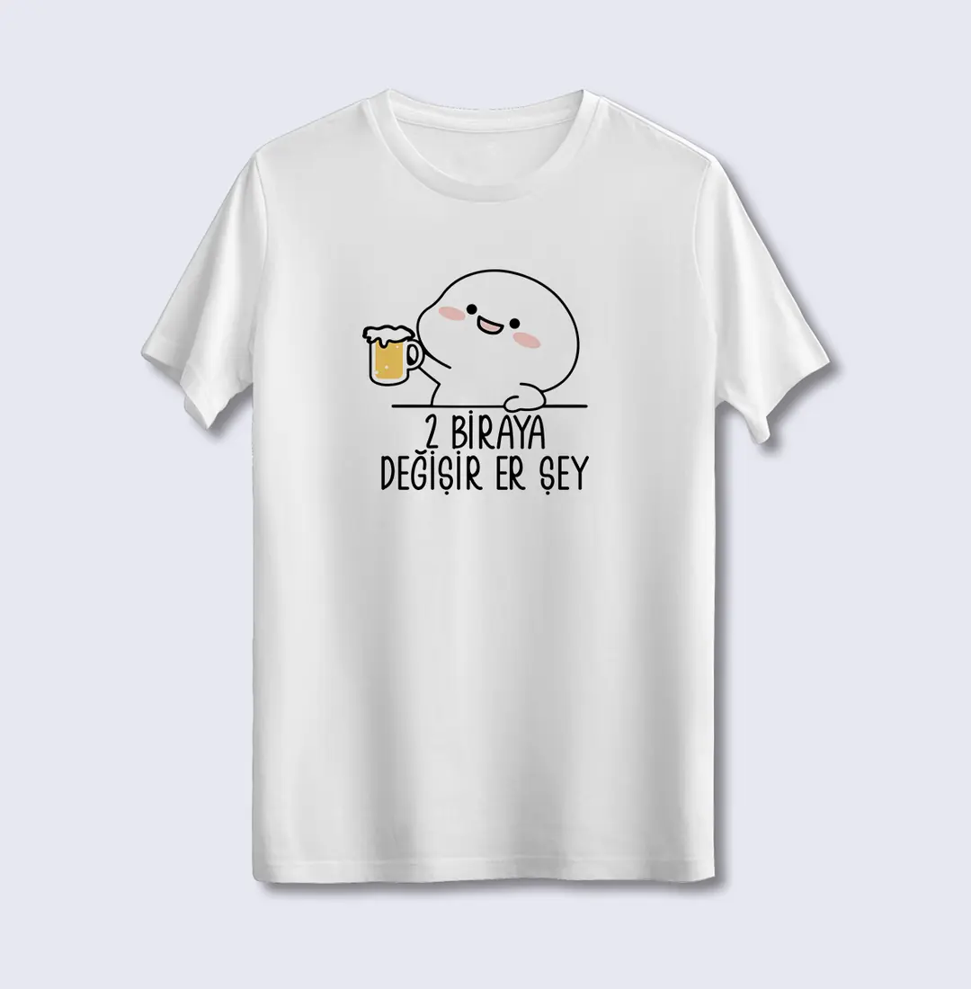 Unisex Tişört - Biraya Değişir Er Şey