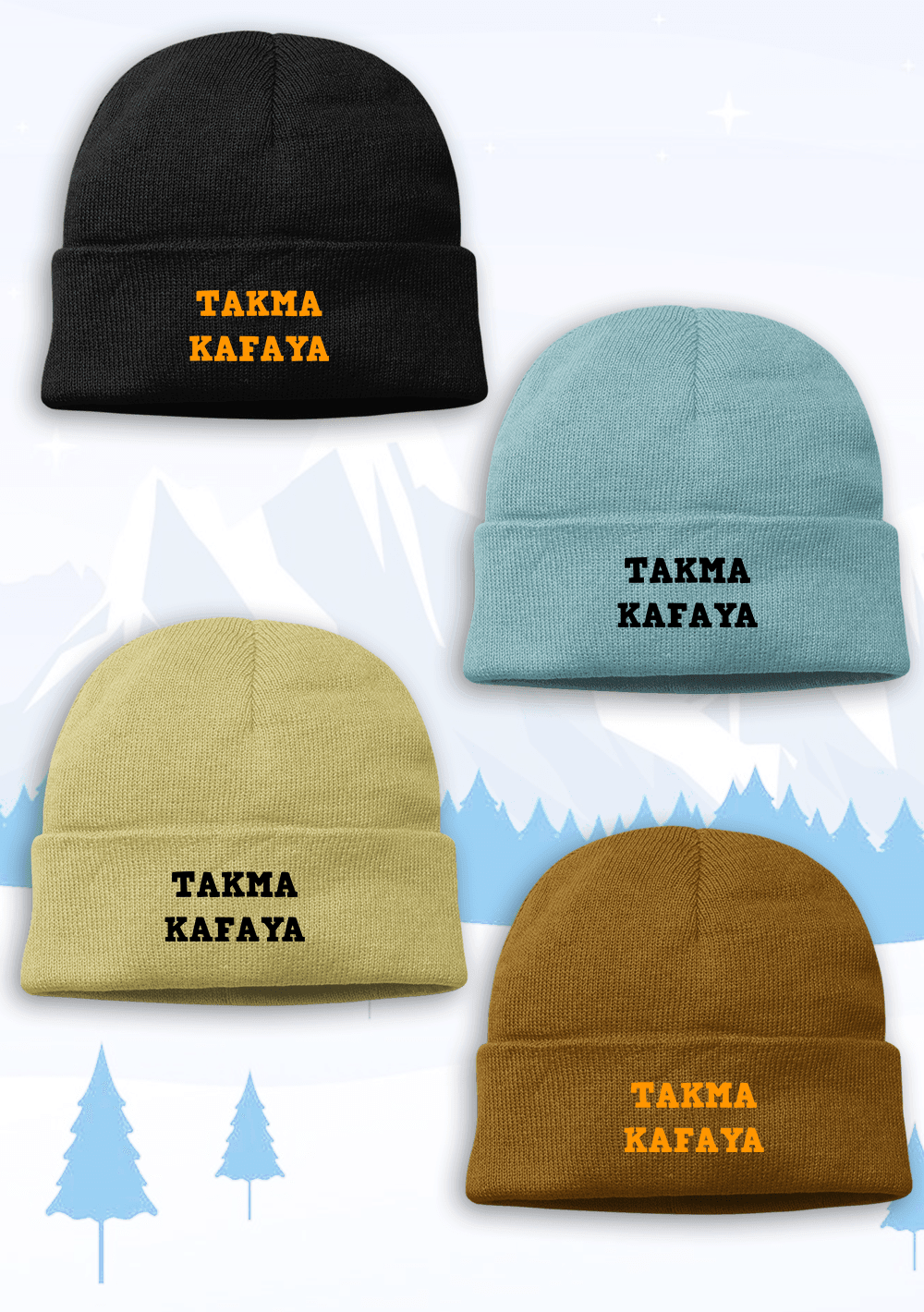 TAKMA KAFAYA (Bere, Şapka, Tata)