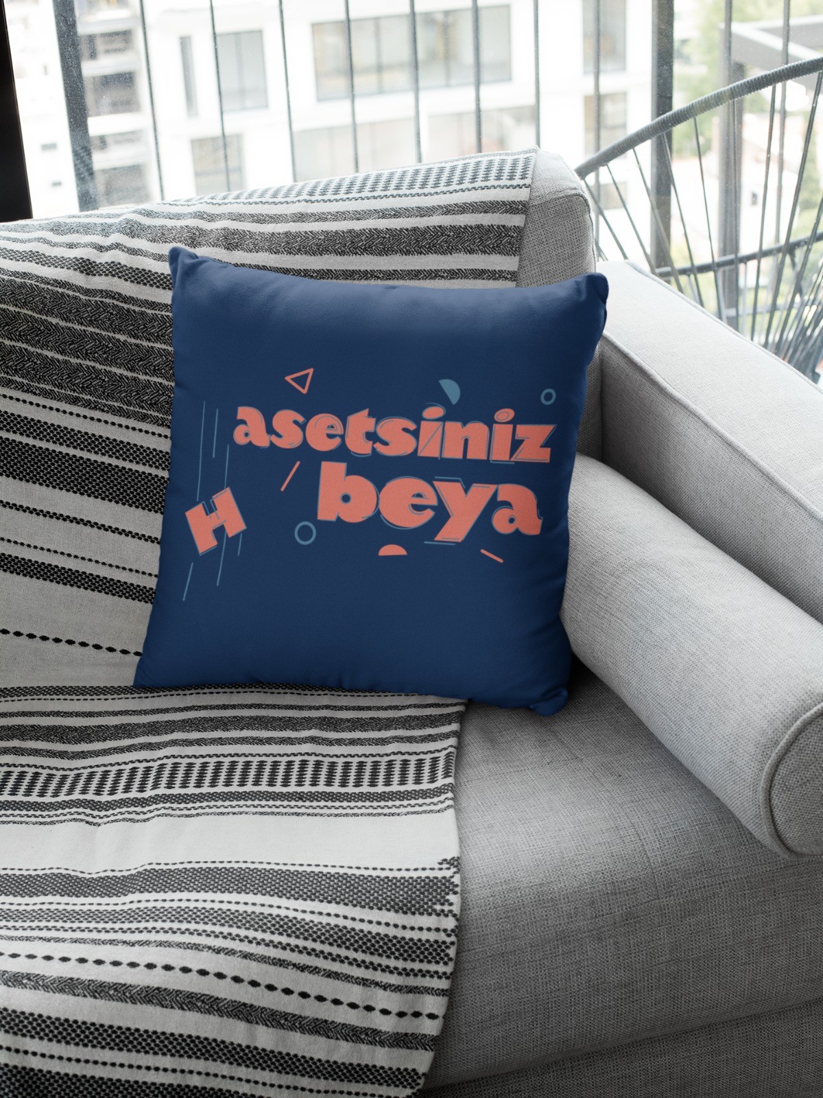 Asetsiniz Beya (Kare Yastık)