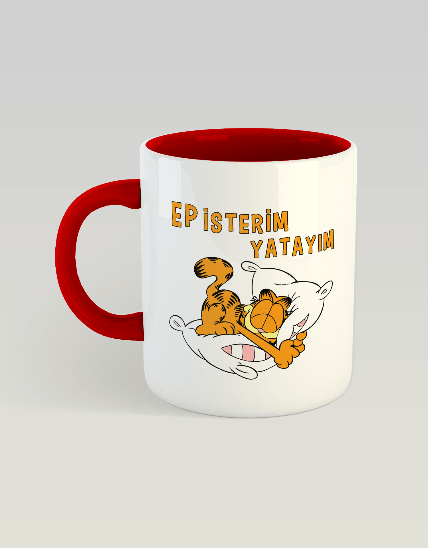 Ep isterim yatayım Garfield (Porselen Kupa)