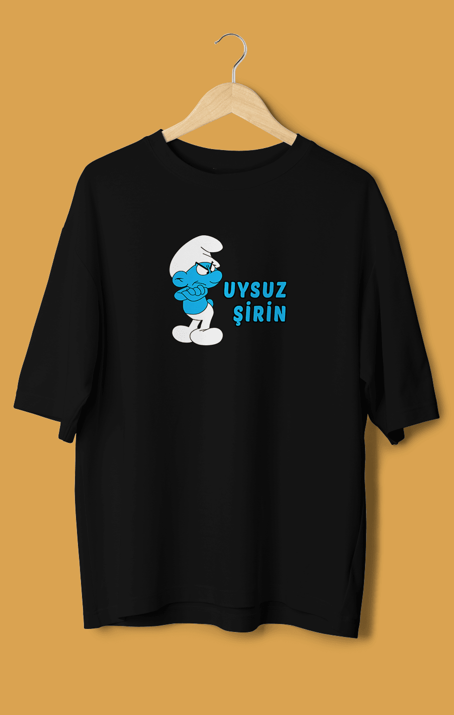 Uysuz Şirin (Orijinal Oversize Tişört)