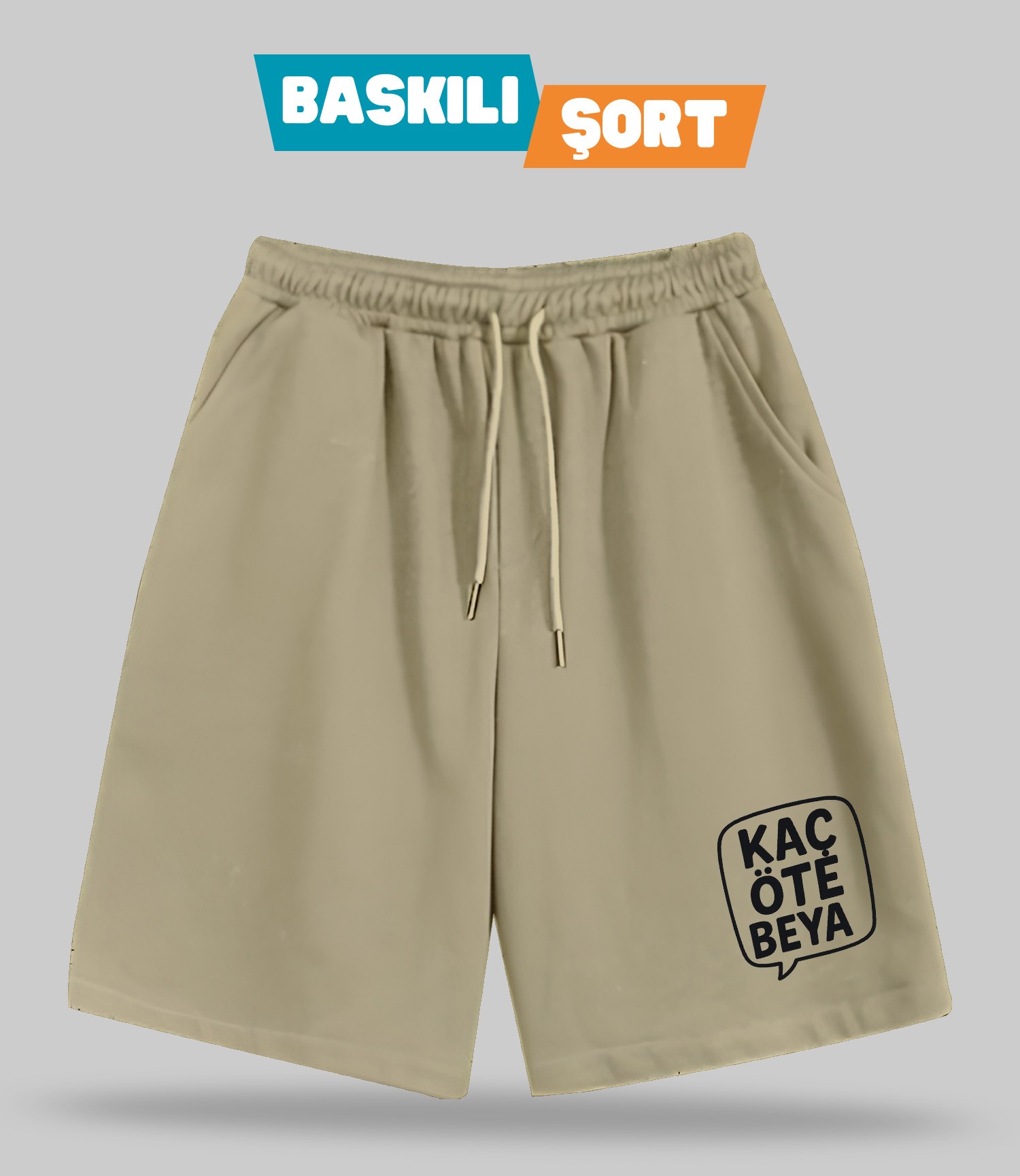 Kaç Öte Beya 2 (Baskılı Erkek Şort)