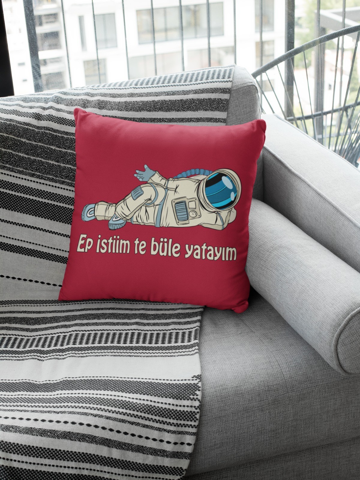 Ep istiim te büle yatayım (Kare Yastık)