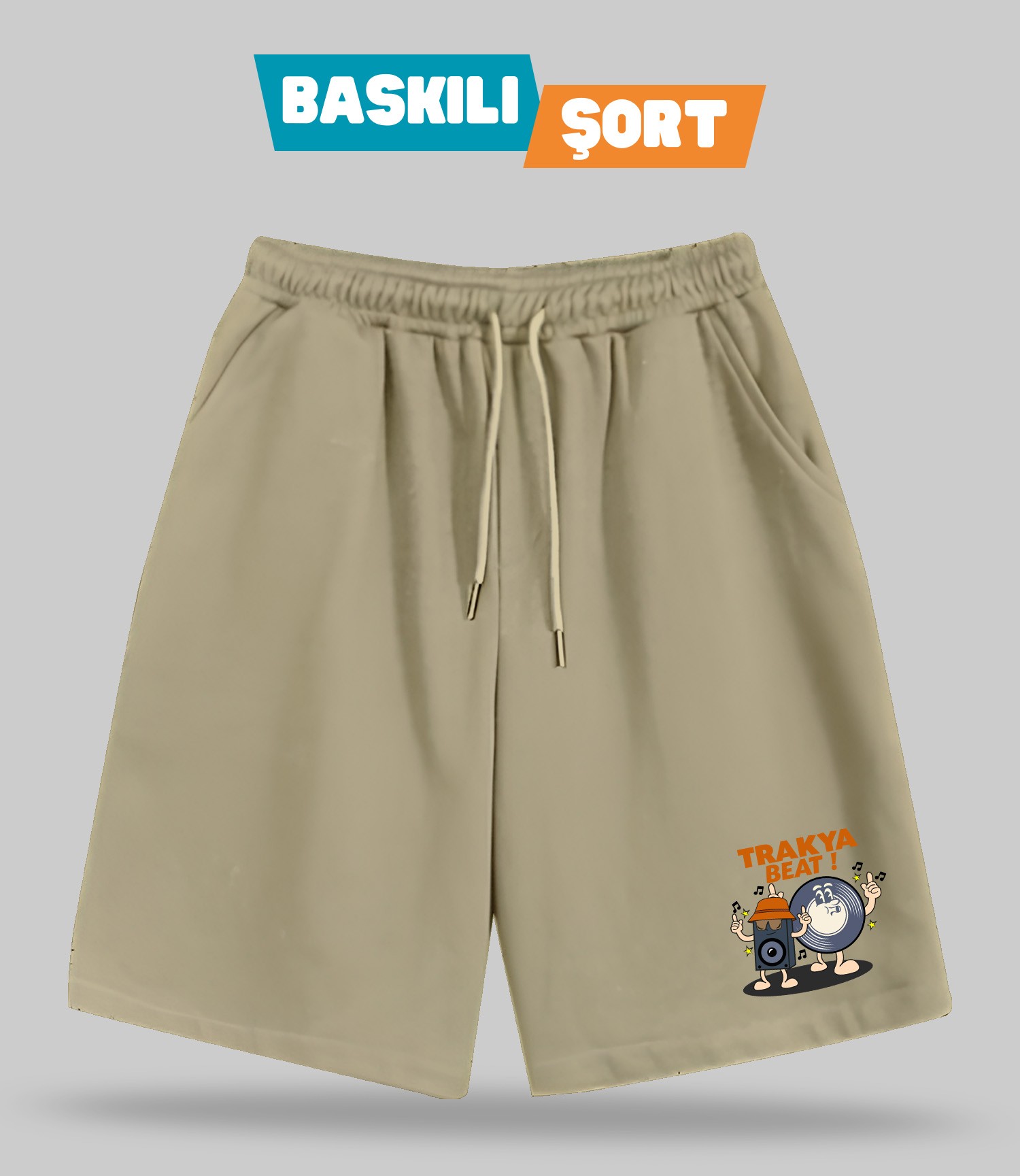 Trakya Beat! (Baskılı Erkek Şort)