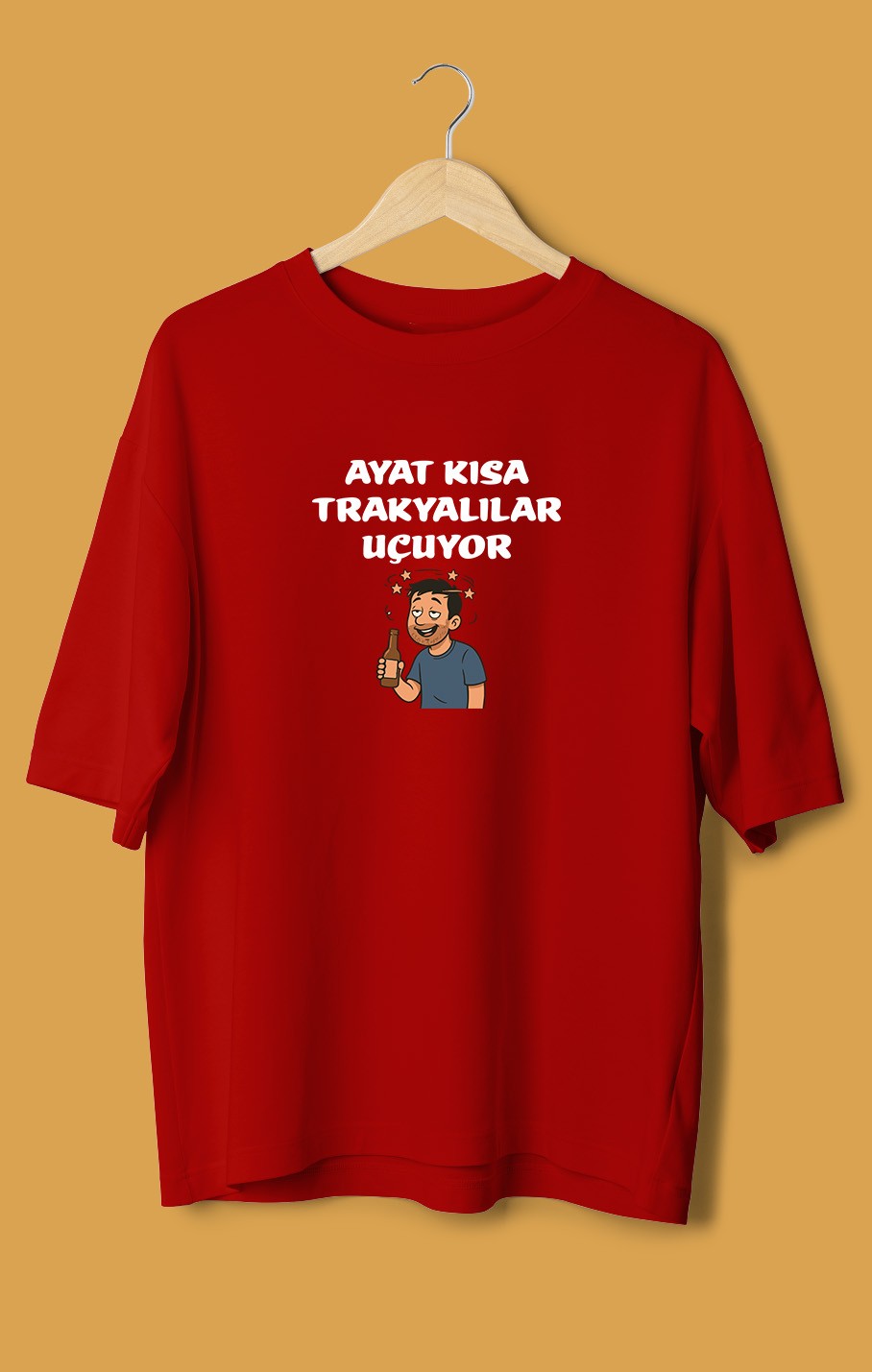 Ayat Kısa Trakyalılar Uçuyor (Orijinal Oversize Tişört)