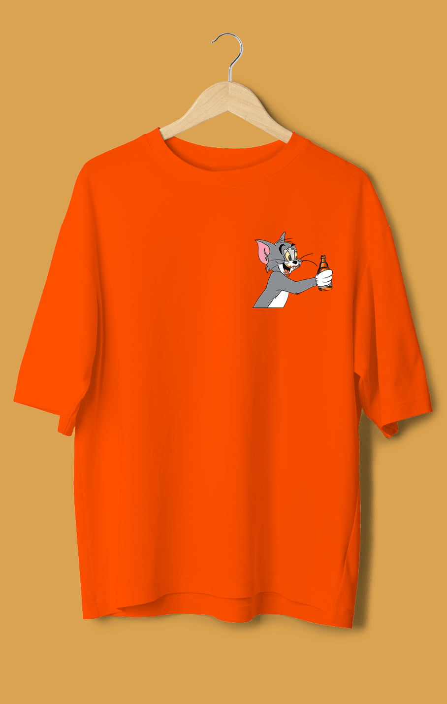 Tom ve Jerry Orijinal Oversize Tişört – Efsane Çiftle Rahat Tarz