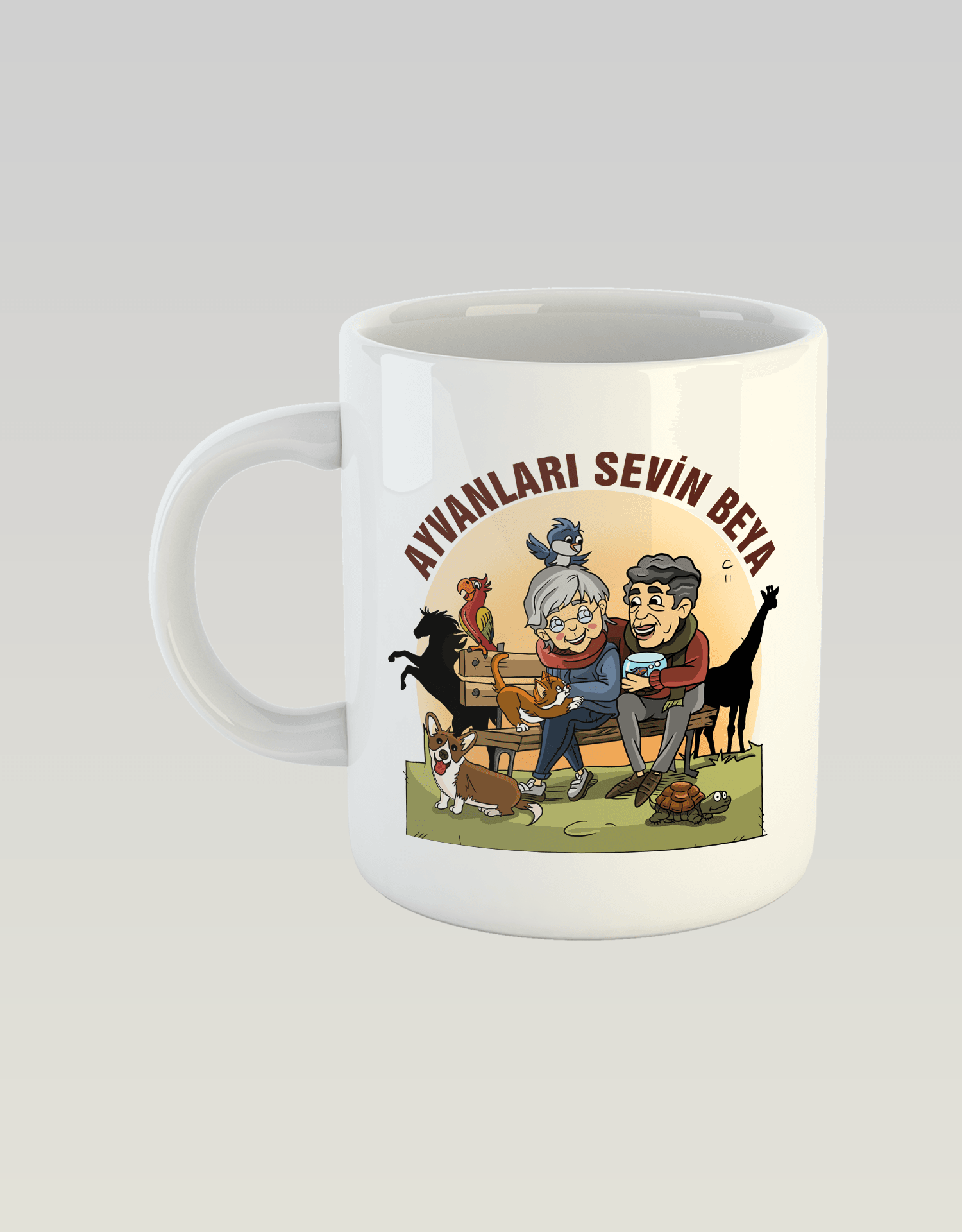 Ayvanları Sevin Beya (Porselen Kupa)