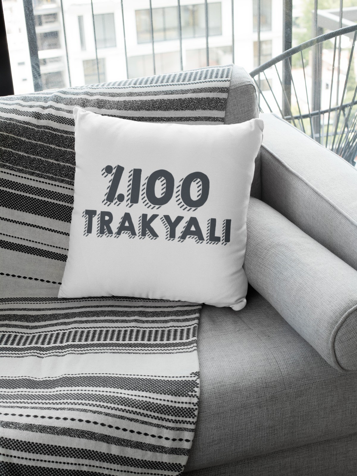 %100 Trakyalı (Kare Yastık)