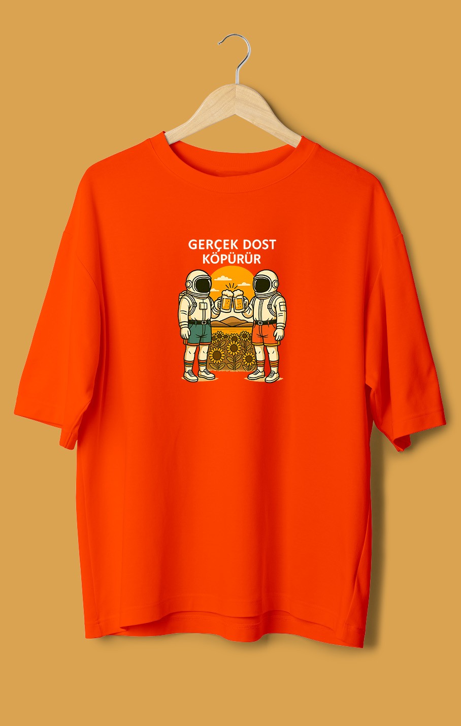 Gerçek Dost Köpürür 2 (Orijinal Oversize Tişört)