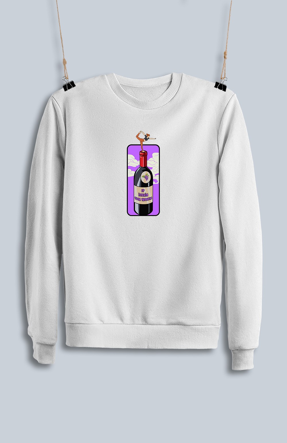 Ep İsterim Yoga Yapayım Şarap (Sweatshirt)