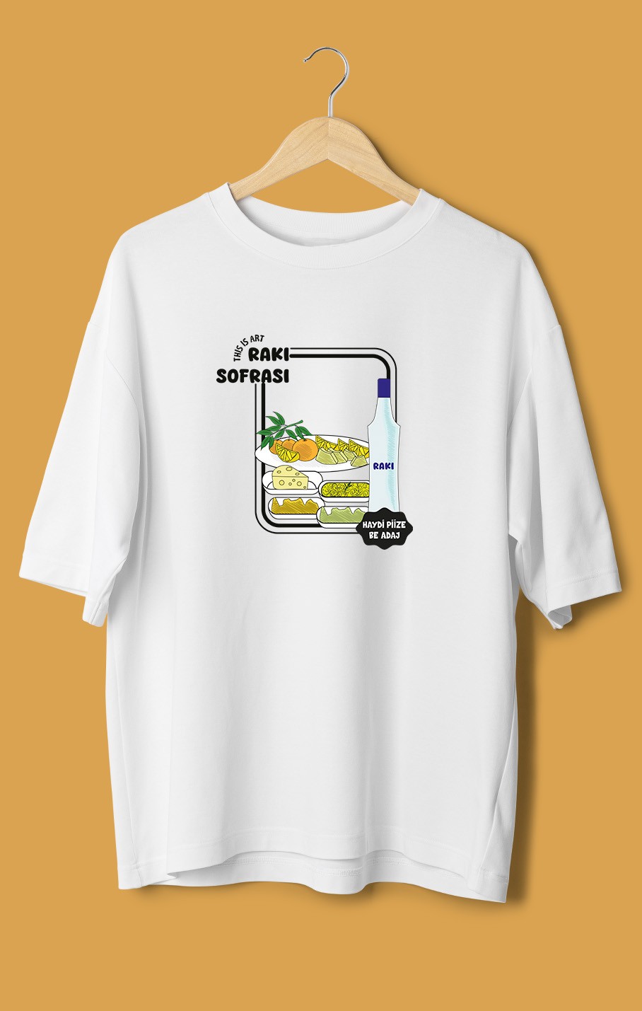 Rakı Sofrası (Orijinal Oversize Tişört)