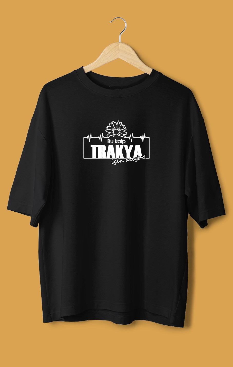 Bu Kalp Trakya İçin Atıyor (Orijinal Oversize Tişört)