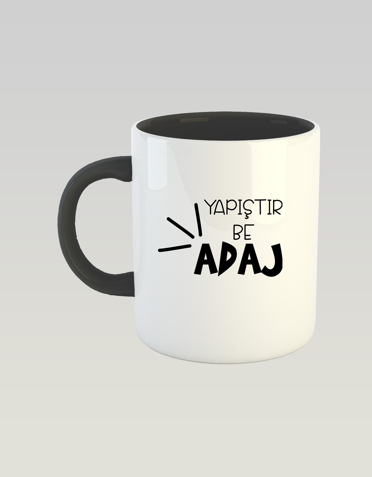 Yapıştır Be Adaj (Porselen Kupa)