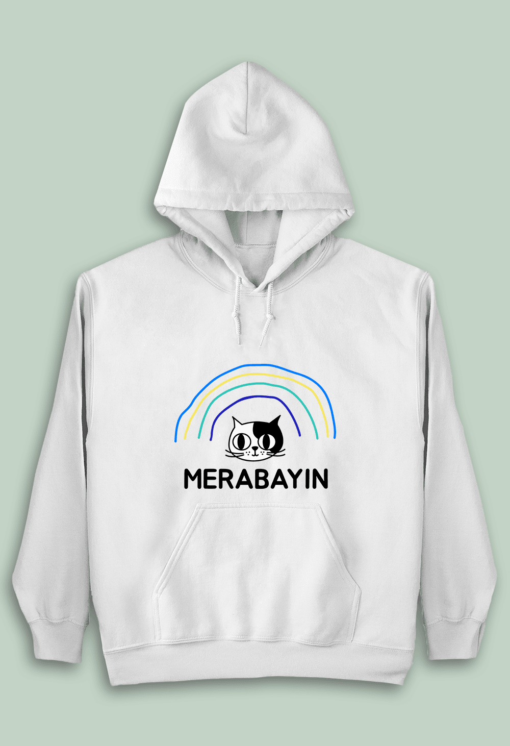 Merabayın Kedi (Çocuk Kapüşonlu)