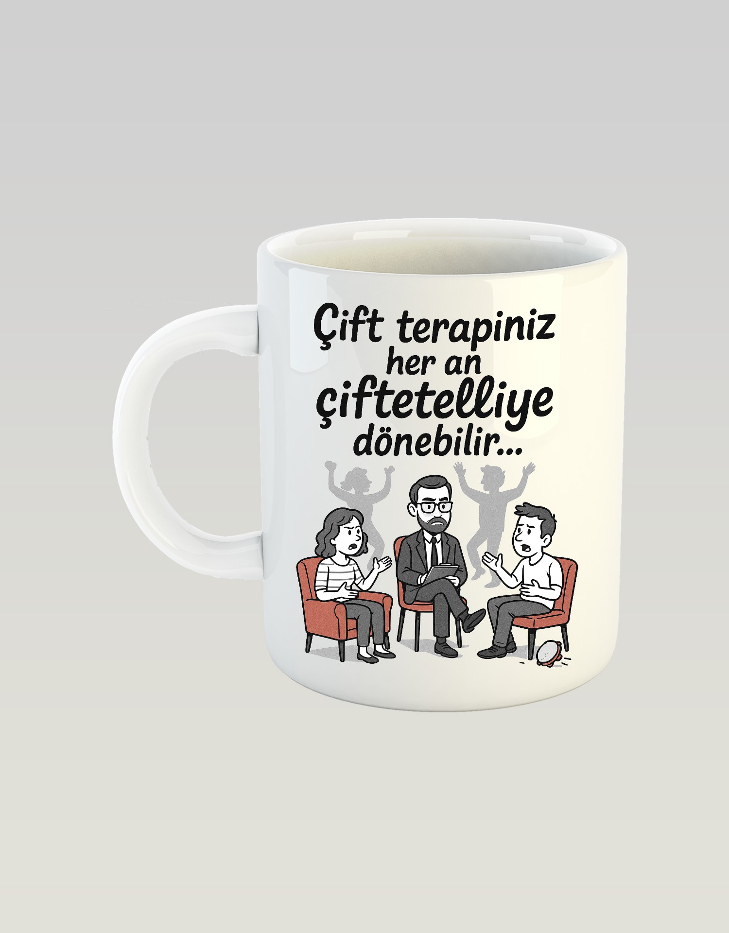 Çift Terapiniz Her An Çiftetelliye Dönebilir (Porselen Kupa)