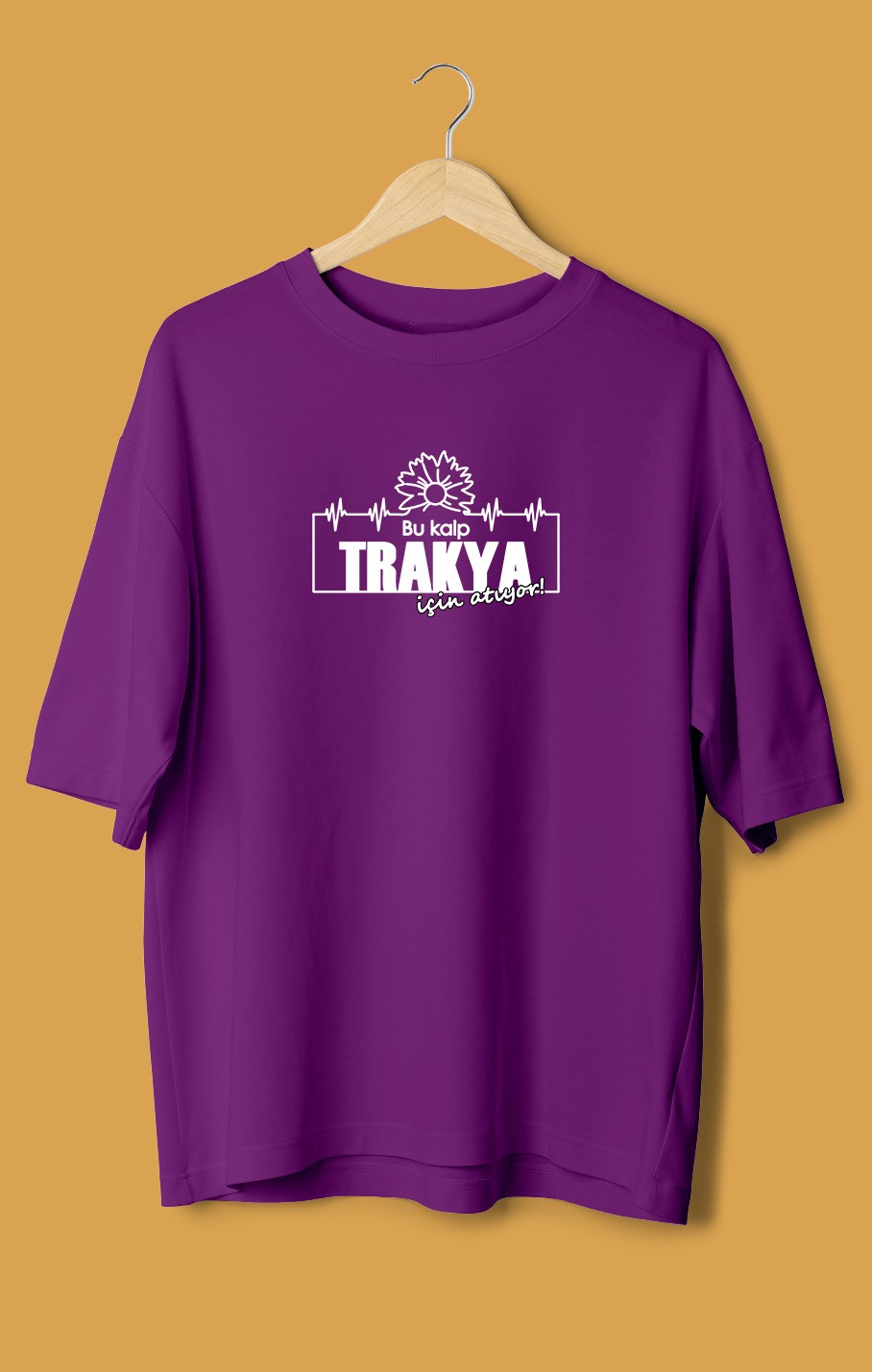 Bu Kalp Trakya İçin Atıyor (Orijinal Oversize Tişört)