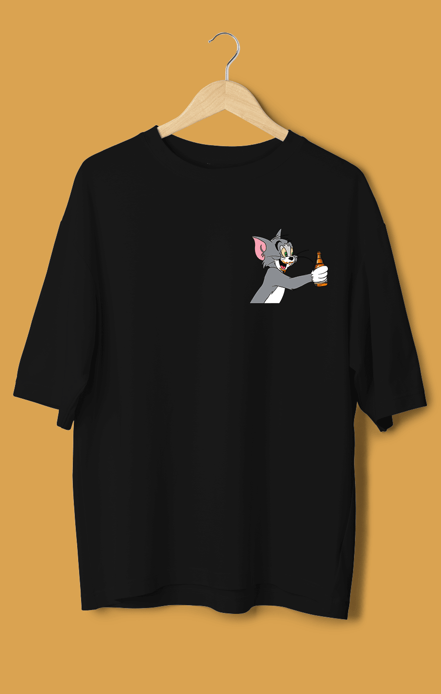 Tom ve Jerry Orijinal Oversize Tişört – Efsane Çiftle Rahat Tarz