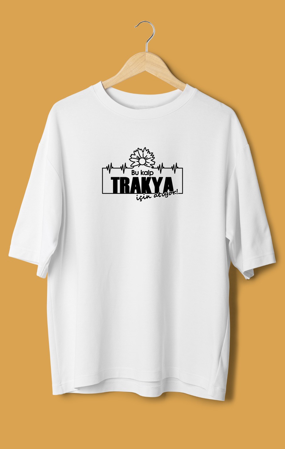 Bu Kalp Trakya İçin Atıyor (Orijinal Oversize Tişört)