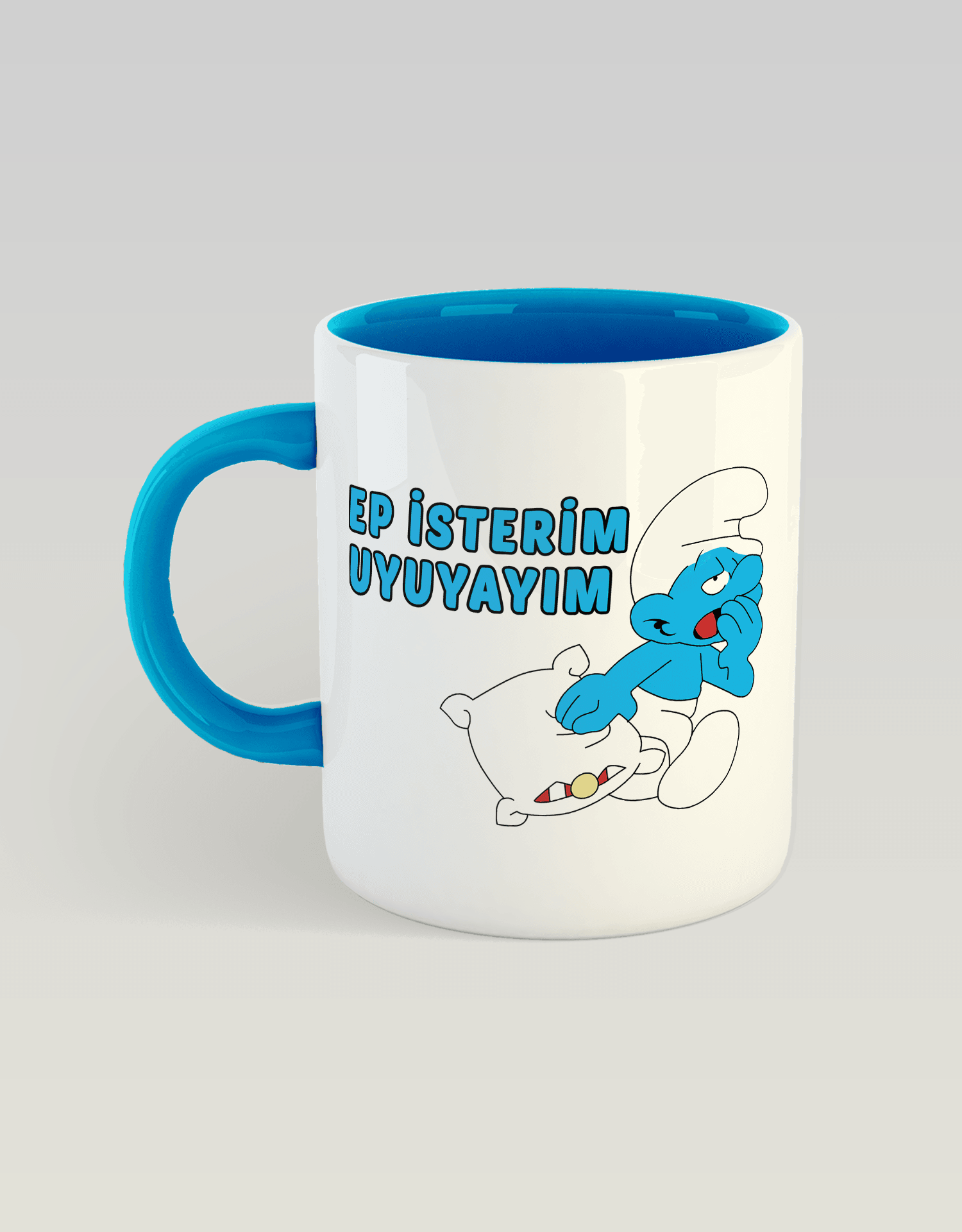 Ep isterim uyuyayım UYKUCU ŞİRİN (Porselen Kupa)