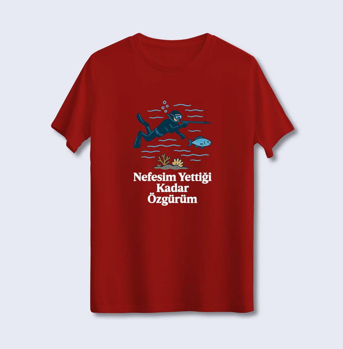 Nefesim Yettiği Kadar Özgürüm (Üniseks Tişört)