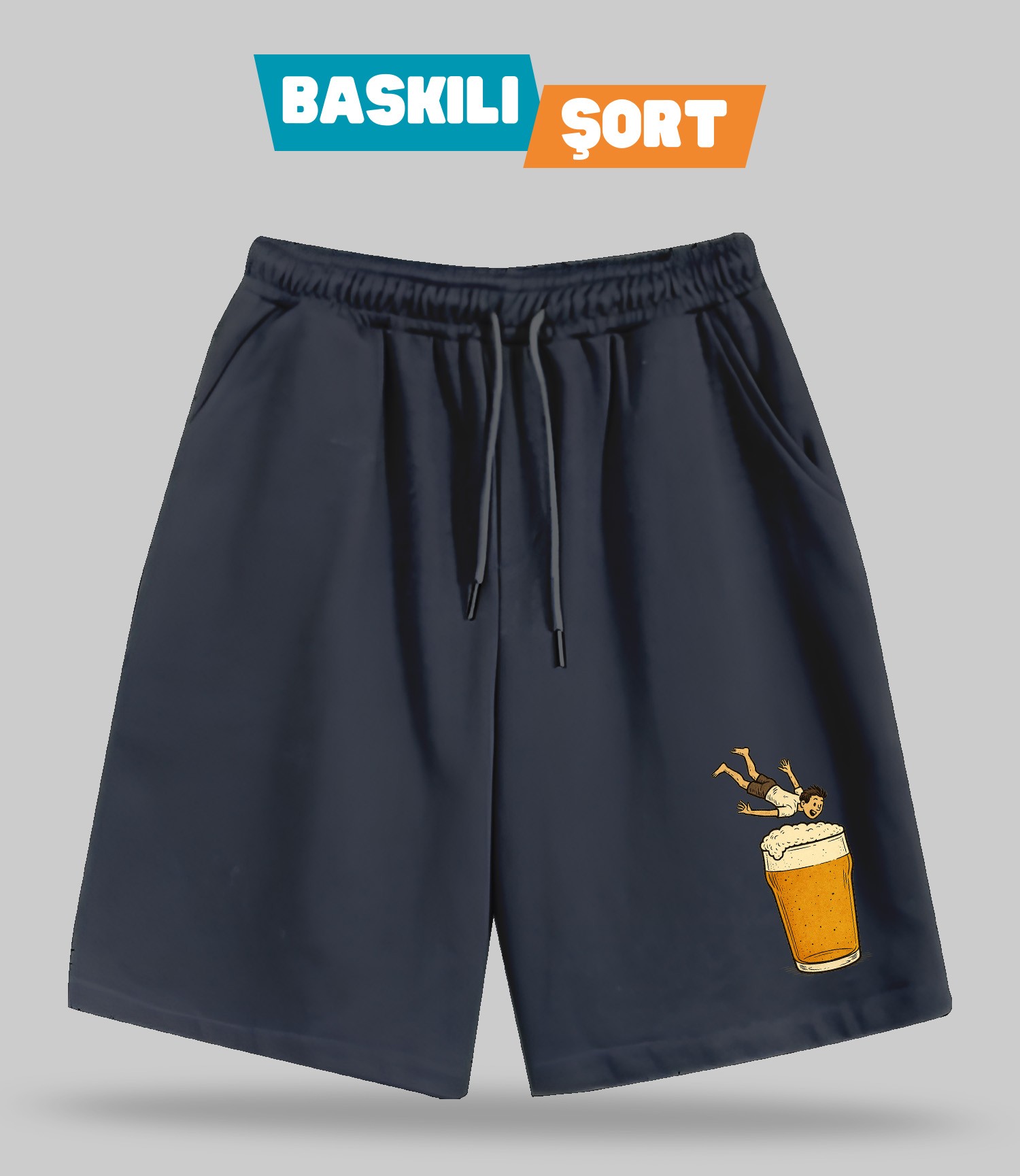 Tatil Planı 1 (Baskılı Erkek Şort)