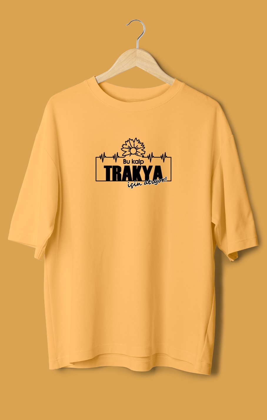 Bu Kalp Trakya İçin Atıyor (Orijinal Oversize Tişört)