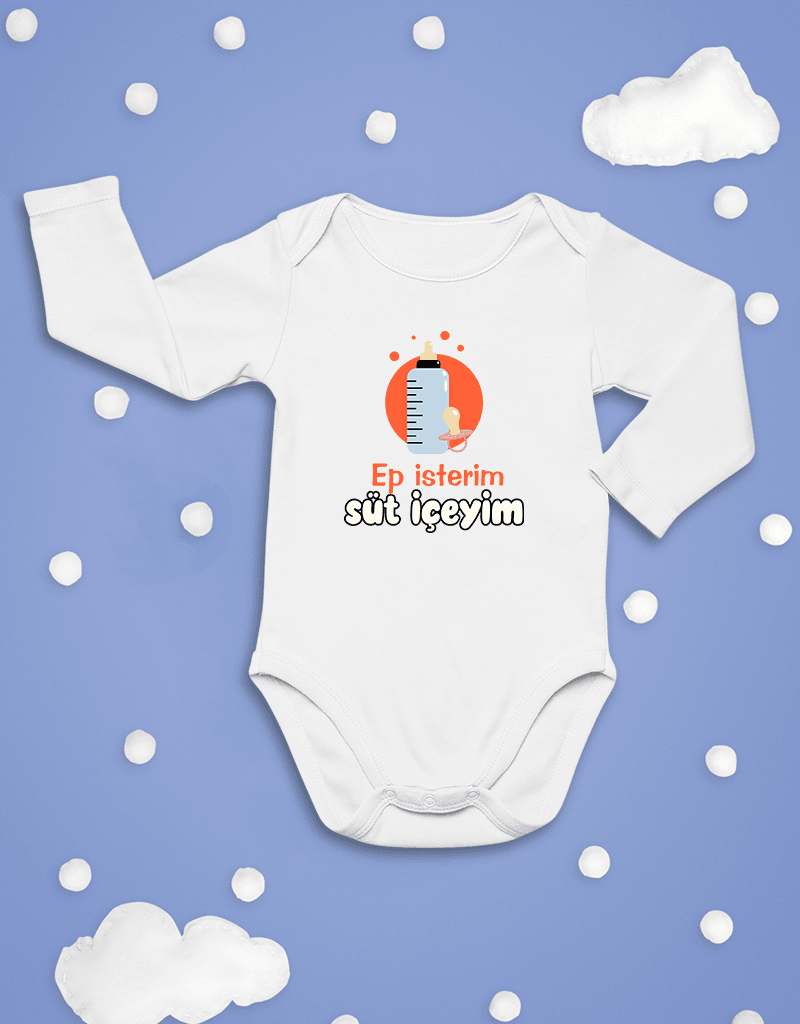 Ep İsterim Süt İçeyim (Uzun Kollu Zıbın)