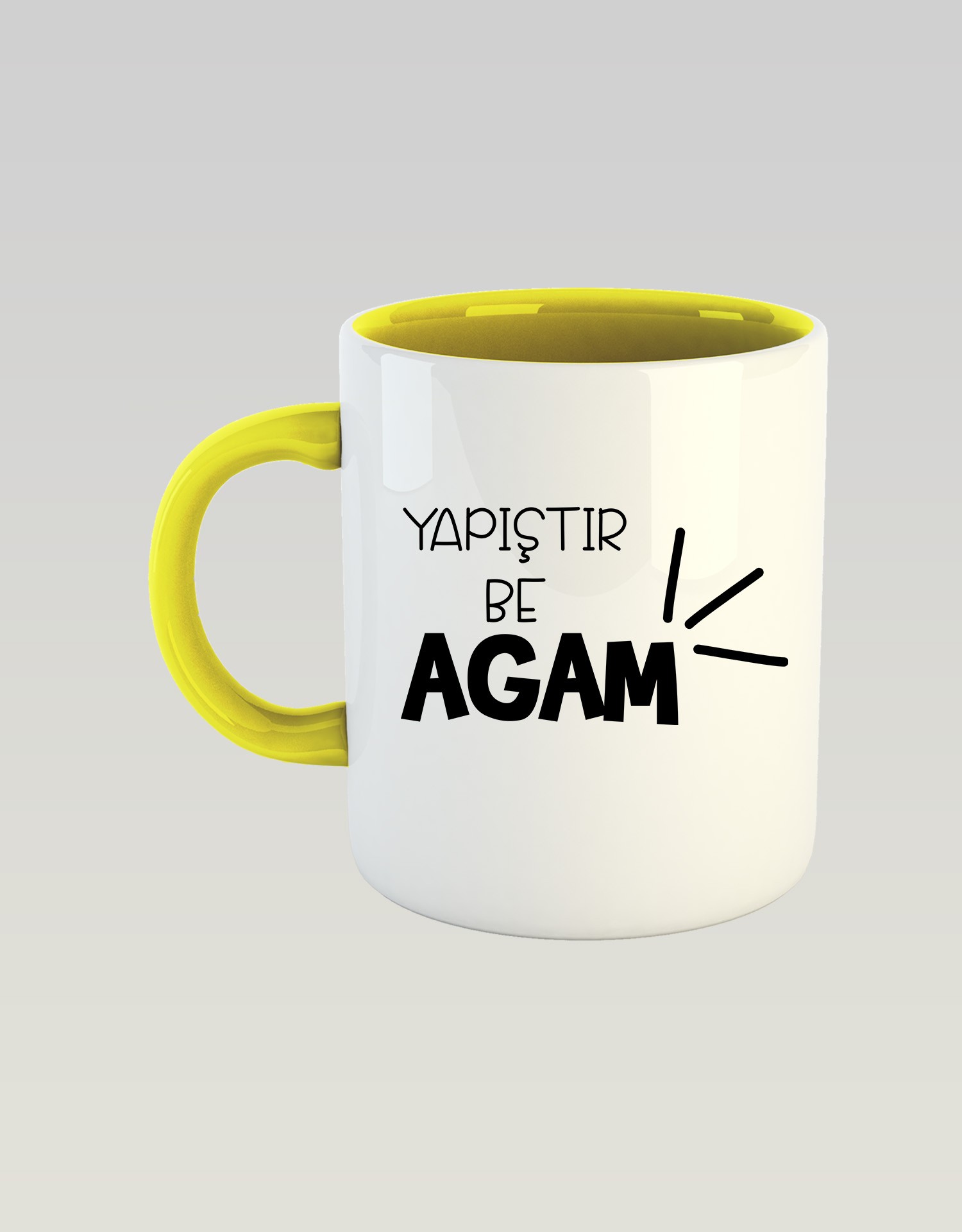 Yapıştır Be Agam (Porselen Kupa)