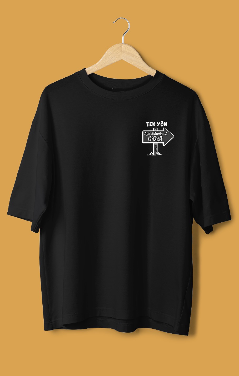 Tek Yön (Orijinal Oversize Tişört)