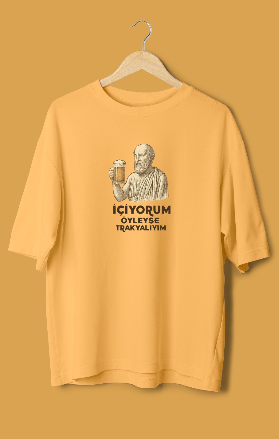 İçiyorum Öyleyse Trakyalıyım (Orijinal Oversize Tişört)