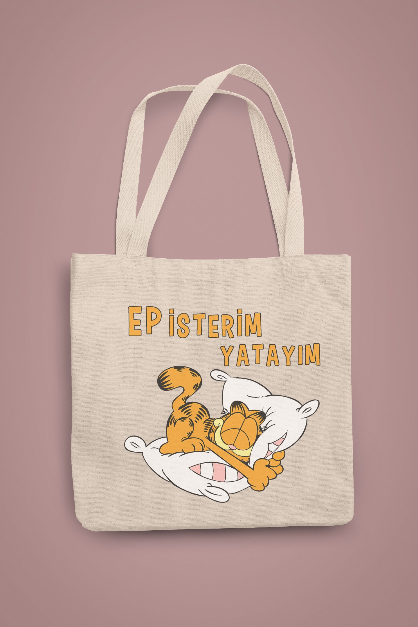 Ep İsterim Yatayım Garfield (Bez Çanta)