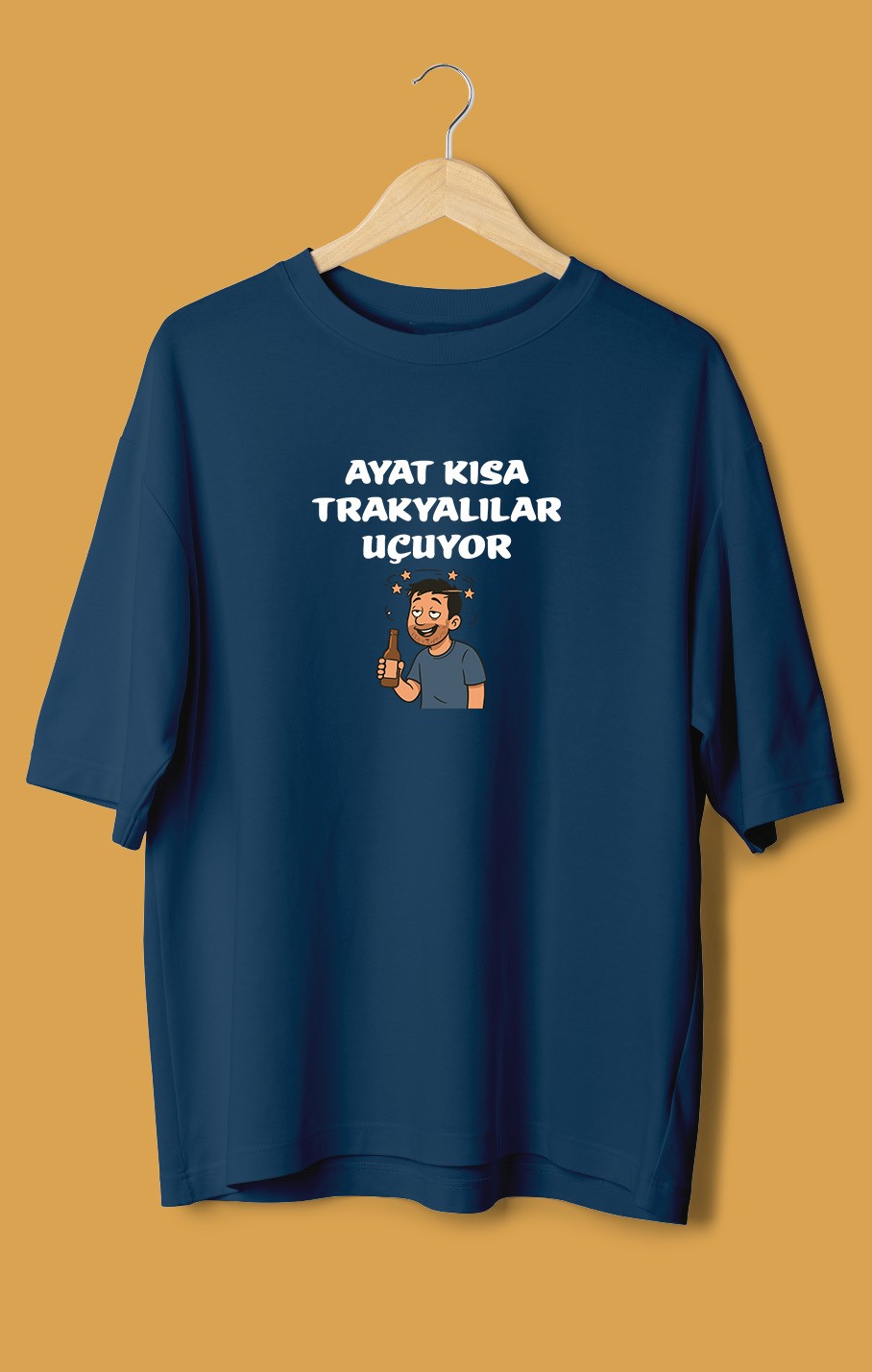Ayat Kısa Trakyalılar Uçuyor (Orijinal Oversize Tişört)