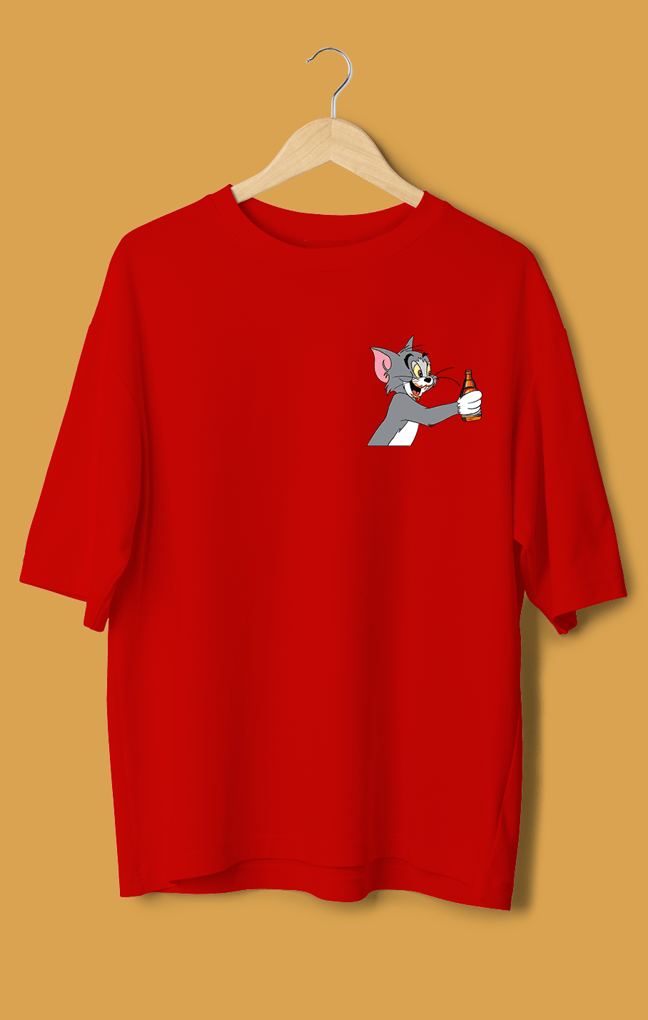 Tom ve Jerry Orijinal Oversize Tişört – Efsane Çiftle Rahat Tarz