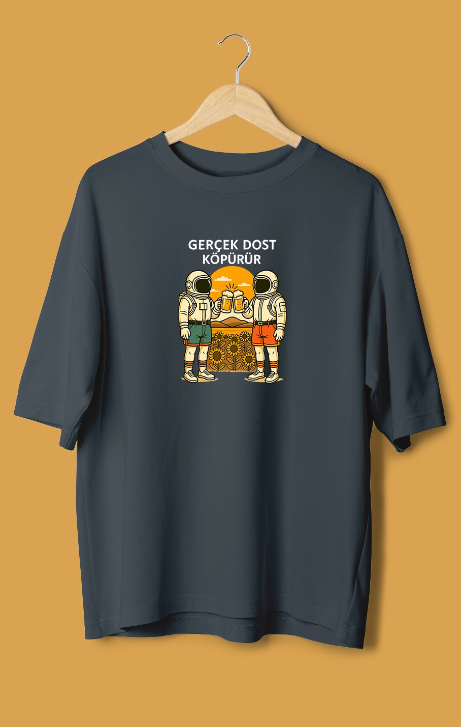 Gerçek Dost Köpürür 2 (Orijinal Oversize Tişört)