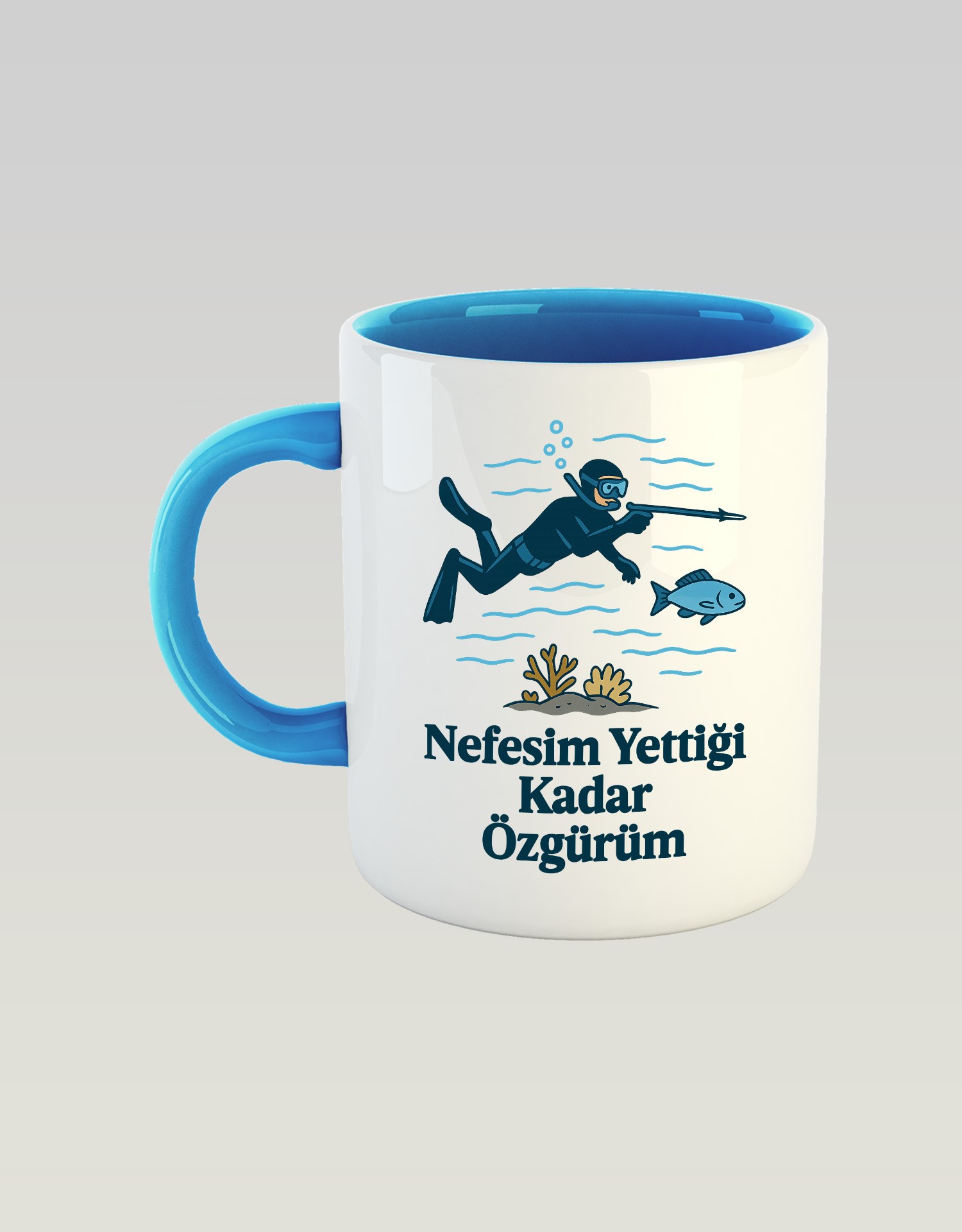 Nefesim Yettiği Kadar Özgürüm (Porselen Kupa)