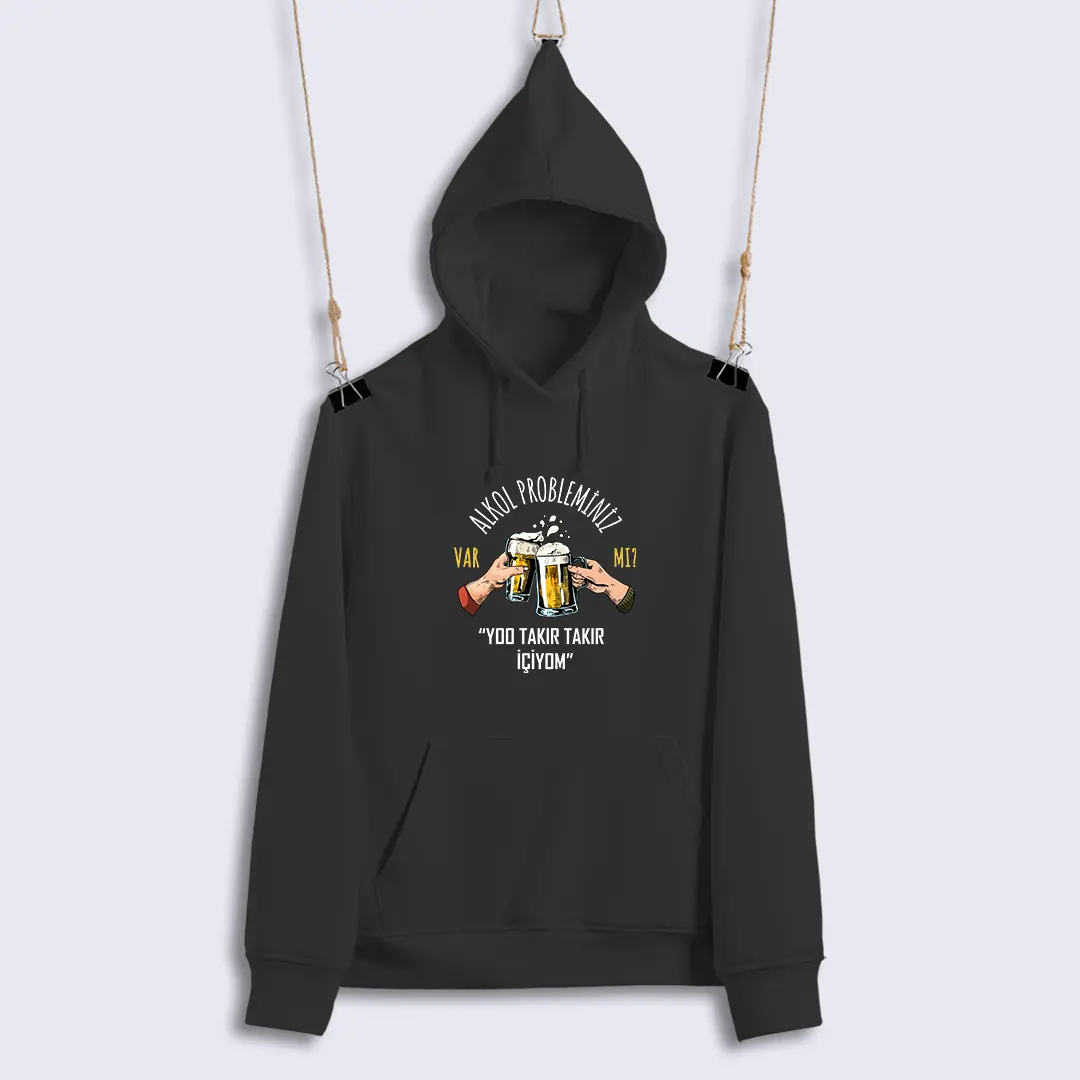 Unisex Sweat - Alkol Probleminiz Var Mı? Biralı Versiyon